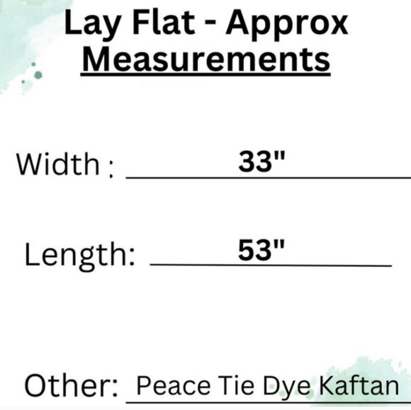 Kaftan Dress Tie Dye Peace Maxi Cover Up ✌️NEW - Picture 6 of 8